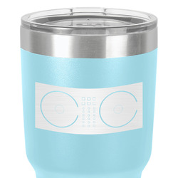 DJ Music Master 30 oz Stainless Steel Tumbler - Teal - Double-Sided (Personalized)