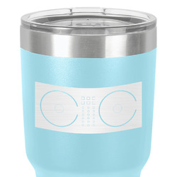 DJ Music Master 30 oz Stainless Steel Tumbler - Teal - Single-Sided
