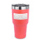 DJ Music Master 30 oz Stainless Steel Ringneck Tumblers - Coral - FRONT