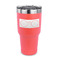 DJ Music Master 30 oz Stainless Steel Tumbler - Coral - Single Sided