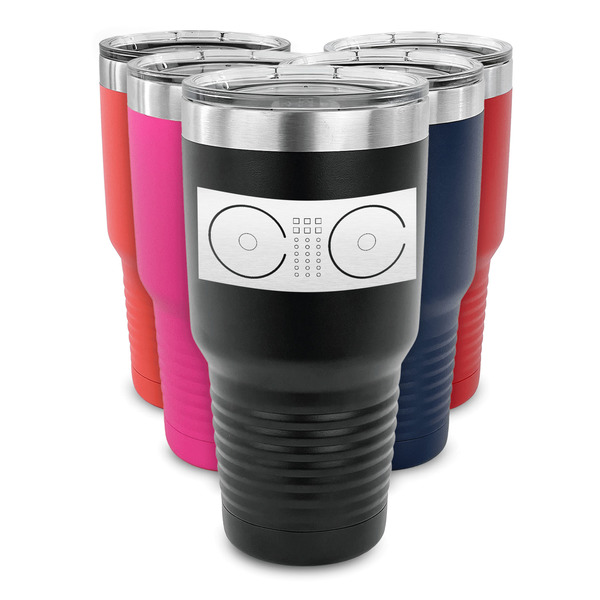 DJ Music Master 30 oz Stainless Steel Ringneck Tumblers - Parent/Main