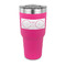DJ Music Master 30 oz Stainless Steel Ringneck Tumblers - Pink - FRONT
