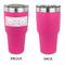 DJ Music Master 30 oz Stainless Steel Ringneck Tumblers - Pink - Single Sided - APPROVAL