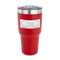 DJ Music Master 30 oz Stainless Steel Tumbler - Red - Single Sided