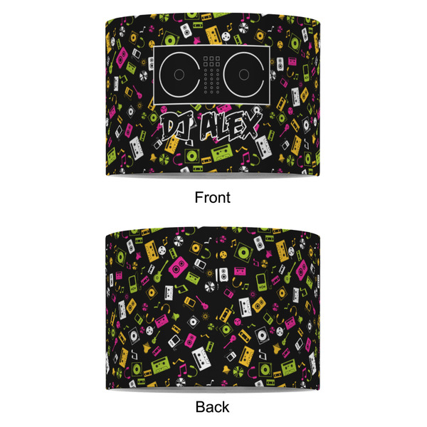 DJ Music Master 8" Drum Lampshade - APPROVAL (Fabric)