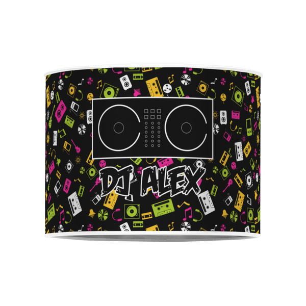 DJ Music Master 8" Drum Lampshade - FRONT (Poly Film)