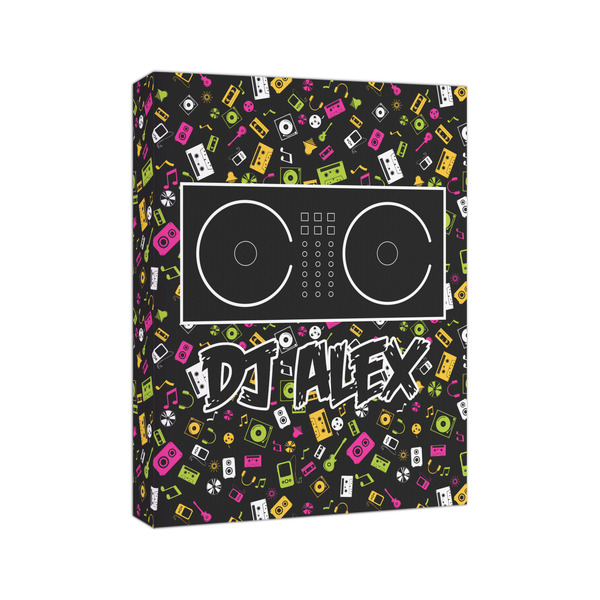 DJ Music Master 8x10 - Canvas Print - Angled View