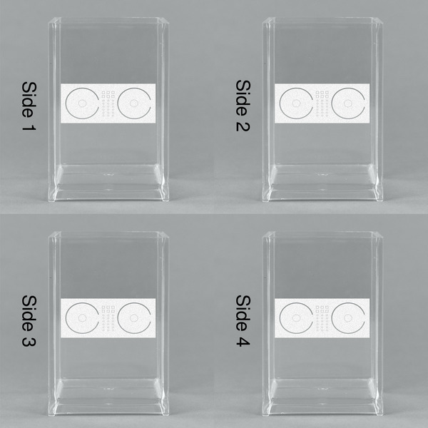 DJ Music Master Acrylic Pen Holder - All Sides