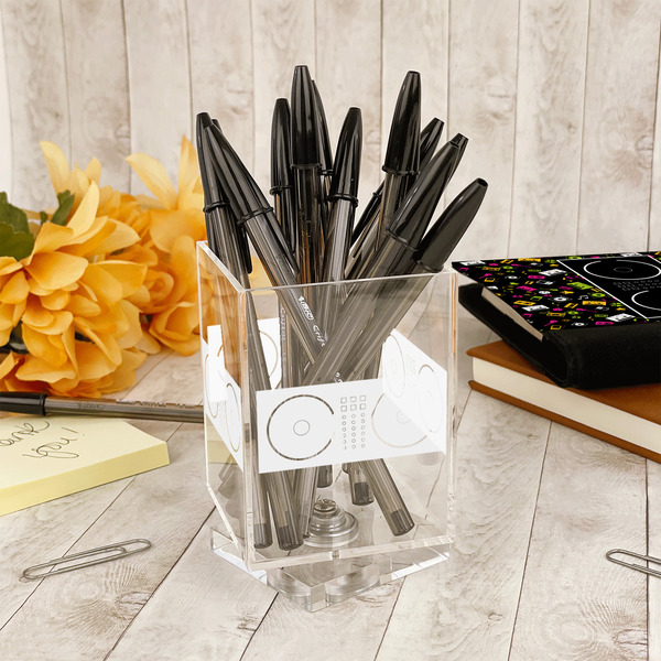 DJ Music Master Acrylic Pencil Holder - IN CONTEXT
