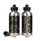 Music DJ Master Aluminum Water Bottle - Front and Back