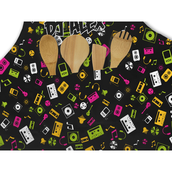 Music DJ Master Apron - Pocket Detail with Props
