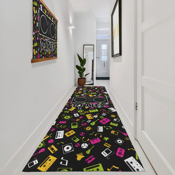 DJ Music Master Area Rug Sizes - In Context (vertical)