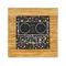 DJ Music Master Bamboo Trivet with 6" Tile - FRONT