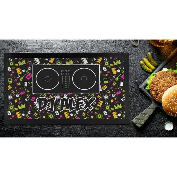 DJ Music Master Bar Mat - Small - LIFESTYLE