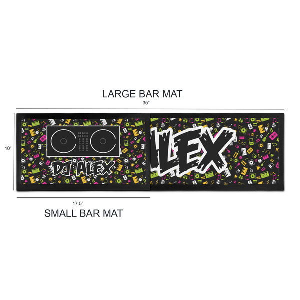 DJ Music Master Bar Mats - Sizing Chart