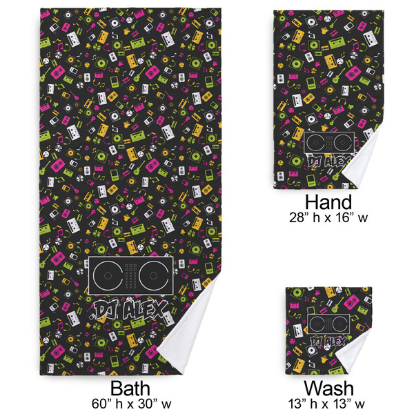 DJ Music Master Bath Towel Sets - 3-piece - Approval