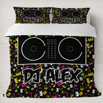 DJ Music Master Duvet Cover Set - King w/ Name or Text