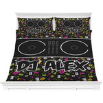 DJ Music Master Comforter Set - King w/ Name or Text