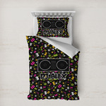 DJ Music Master Duvet Cover Set - Twin XL w/ Name or Text