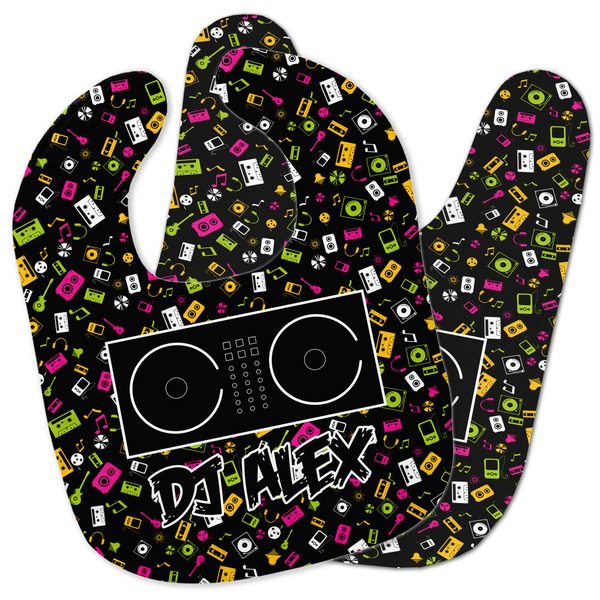 Custom Music DJ Master Baby Bib w/ Name or Text
