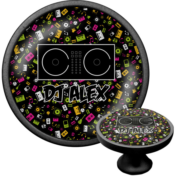 Custom Music DJ Master Cabinet Knob (Black) (Personalized)