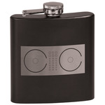 Music DJ Master Black Flask Set (Personalized)