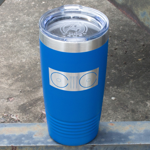 DJ Music Master Blue Polar Camel Tumbler - 20oz - Angled