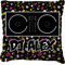 Music DJ Master Burlap Pillow 18"