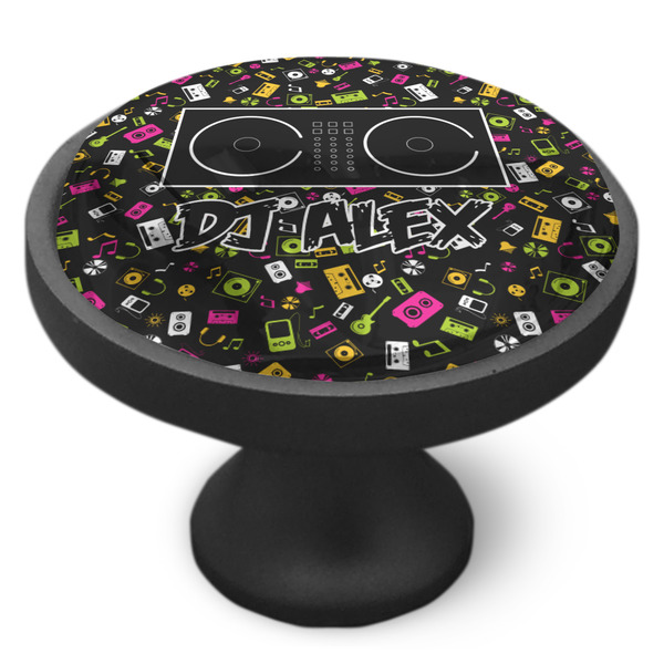 DJ Music Master Cabinet Knob - Black - Side