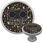 Music DJ Master Cabinet Knob (Silver) (Personalized)