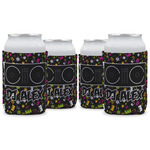 DJ Music Master Can Cooler (12 oz) - Set of 4 w/ Name or Text