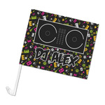 DJ Music Master Car Flag - Large (Personalized)