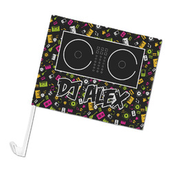 DJ Music Master Car Flag (Personalized)