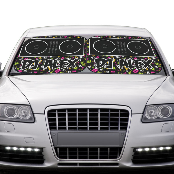 DJ Music Master Car Sun Shades - IN CONTEXT