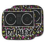 DJ Music Master Car Sun Shade - Two Piece (Personalized)