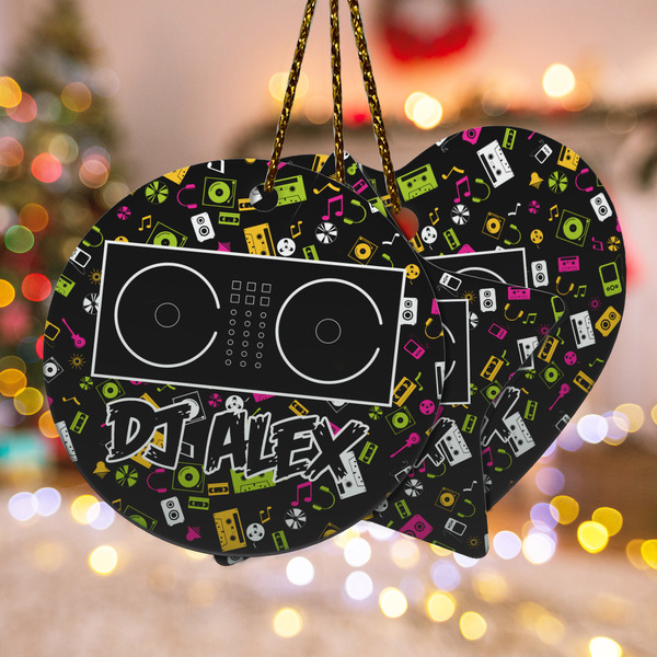 Custom Music DJ Master Ceramic Ornament w/ Name or Text