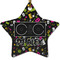 Music DJ Master Ceramic Flat Ornament - Star (Front)