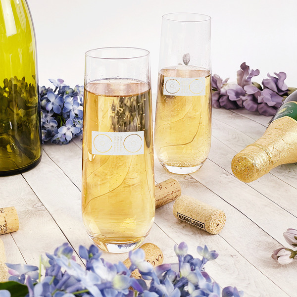 DJ Music Master Champagne Flute - Single - In Context