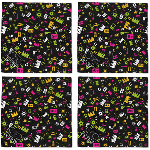 Music DJ Master Cloth Napkins - Personalized Dinner (APPROVAL) Set of 4