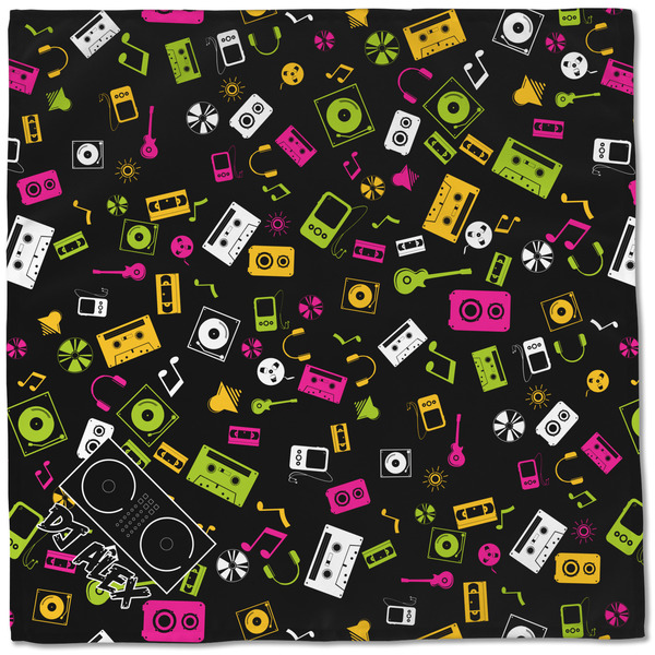 Music DJ Master Cloth Napkins - Personalized Dinner (Full Open)