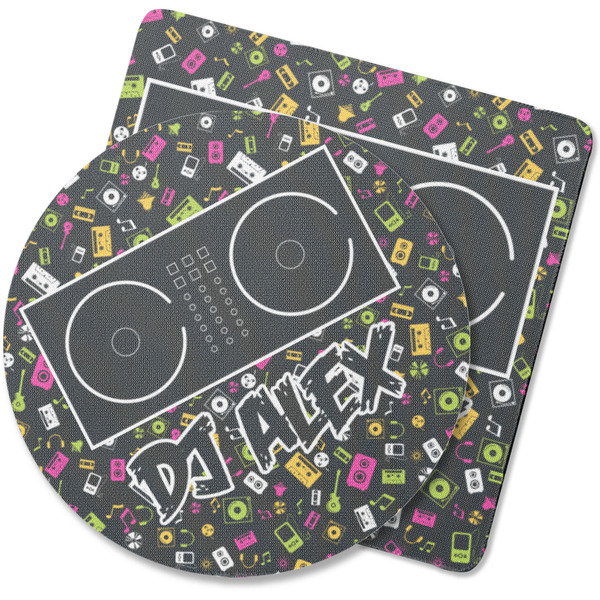 Custom Music DJ Master Rubber Backed Coaster (Personalized)