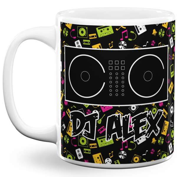 Custom Music DJ Master 11 Oz Coffee Mug - White (Personalized)