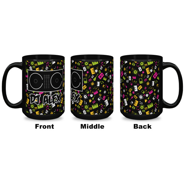 Music DJ Master Coffee Mug - 15 oz - Black APPROVAL