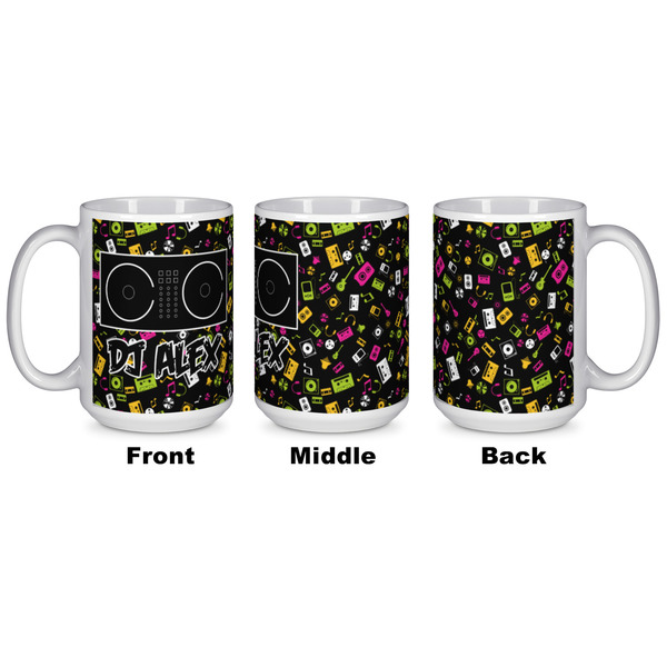 Music DJ Master Coffee Mug - 15 oz - White APPROVAL