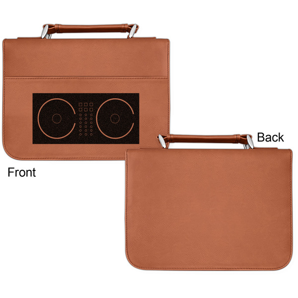 Music DJ Master Cognac Leatherette Bible Covers - Small Single Sided Apvl