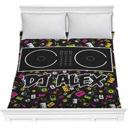 Music DJ Master Comforter - Full / Queen w/ Name or Text