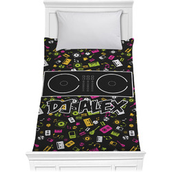 Music DJ Master Comforter - Twin w/ Name or Text