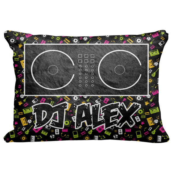 Custom DJ Music Master Decorative Baby Pillowcase - 16"x12" w/ Name or Text