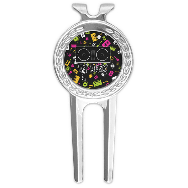 Custom DJ Music Master Golf Divot Tool & Ball Marker (Personalized)