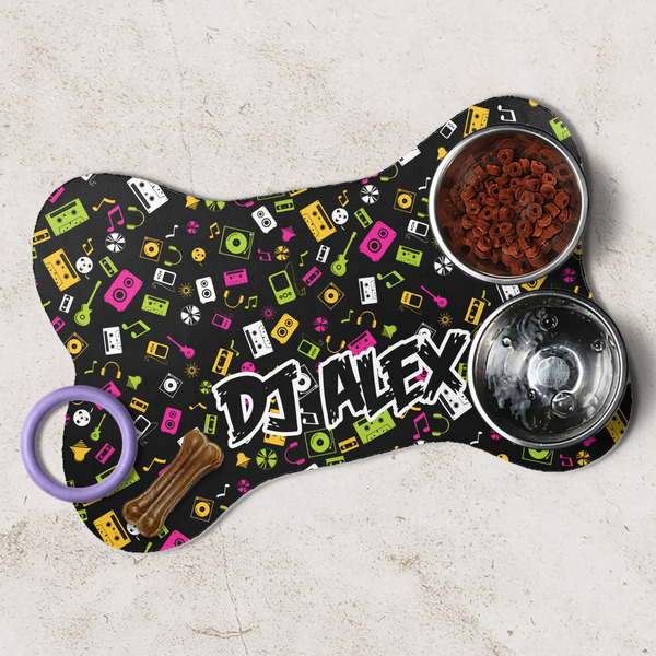 Music DJ Master Dog Bone Shaped Mat Lifestyle